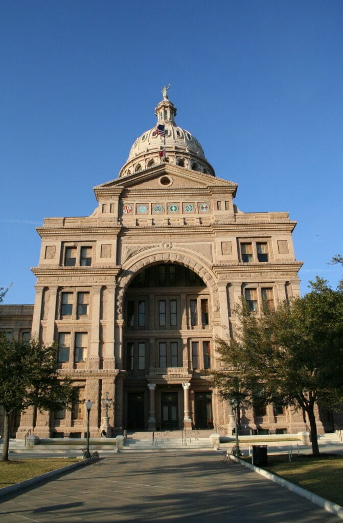 Austin Texas Capitol walkway