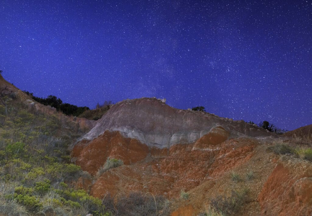 Palo Canyon at night