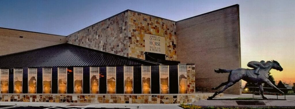 Exterior of the American Quarter Horse Hall of Fame and Foundation 