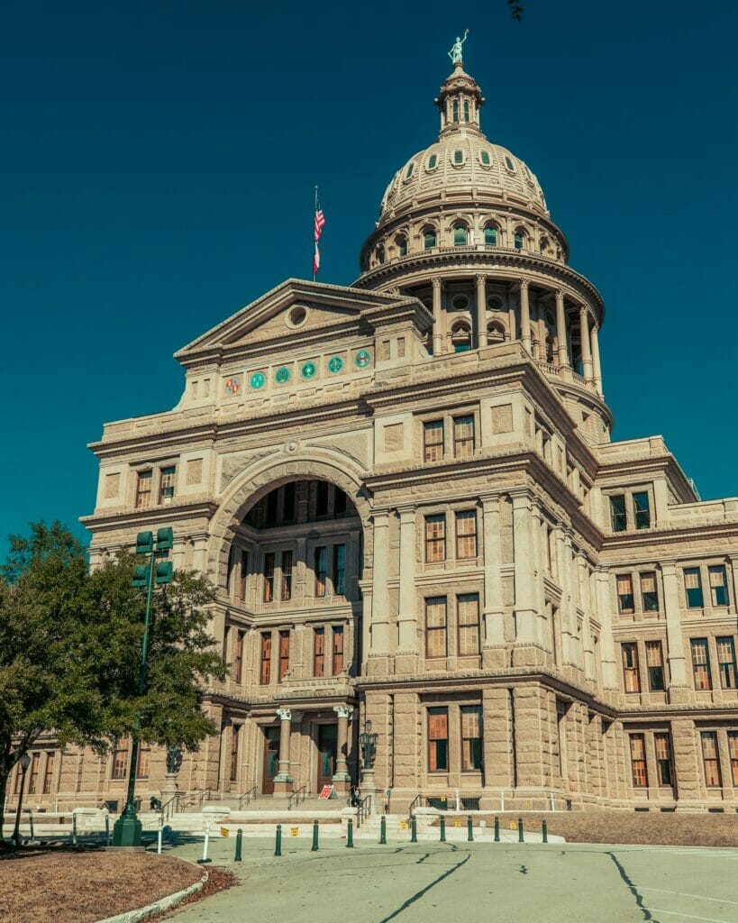 Exterior of the Austin Capitol Buidling