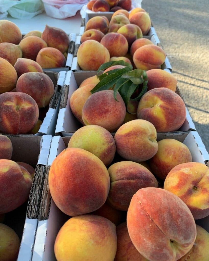 Peaches at the Barton Creek Farmer's Market