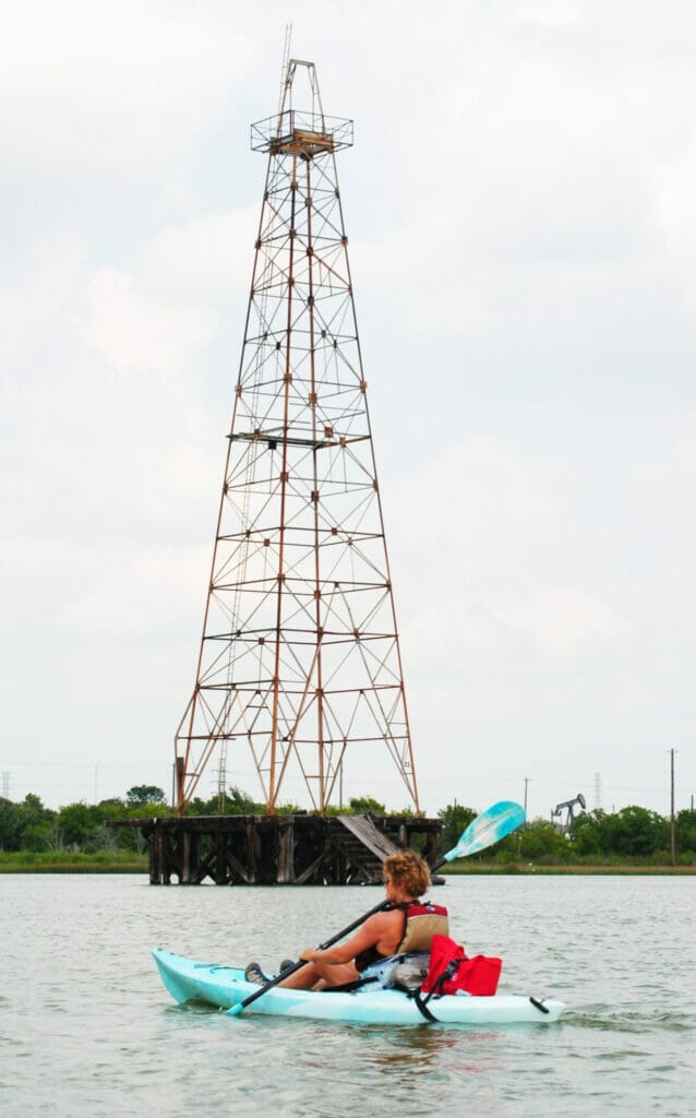 Kayaking on Goose Lake in Baytown 