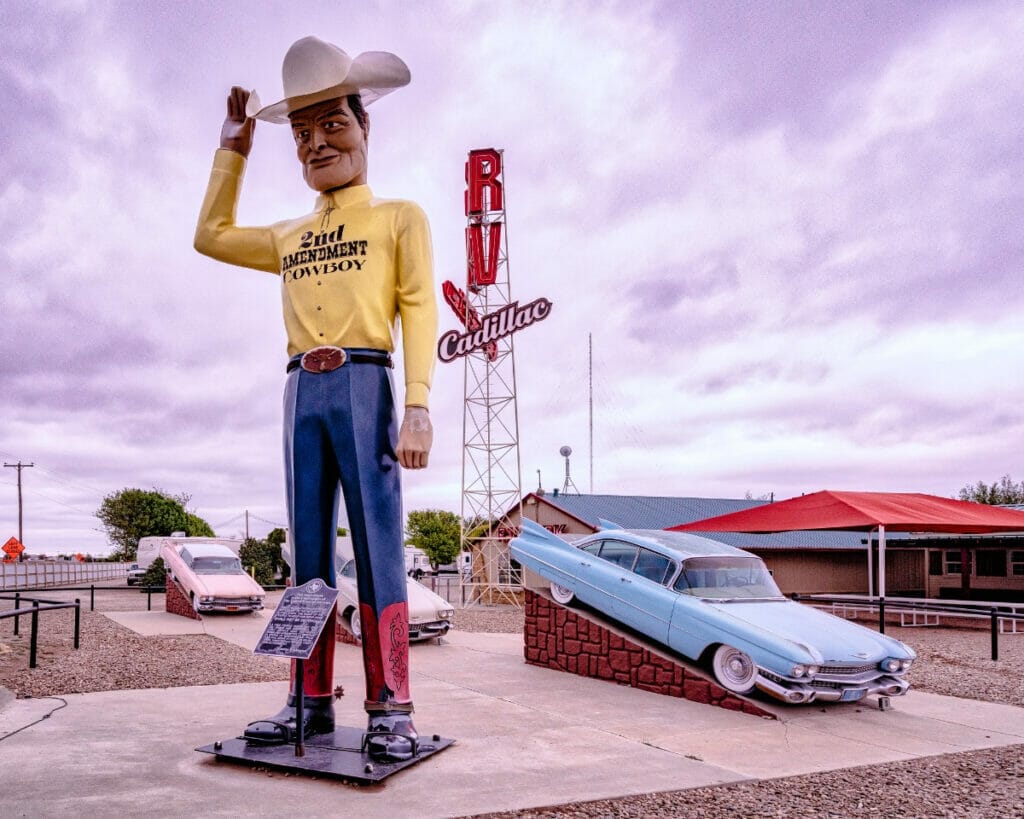 Second Amendment Cowboy in Amarillo 