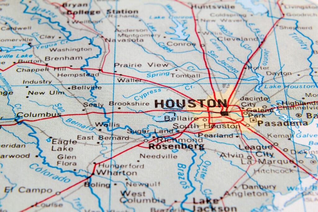 Map of Houston