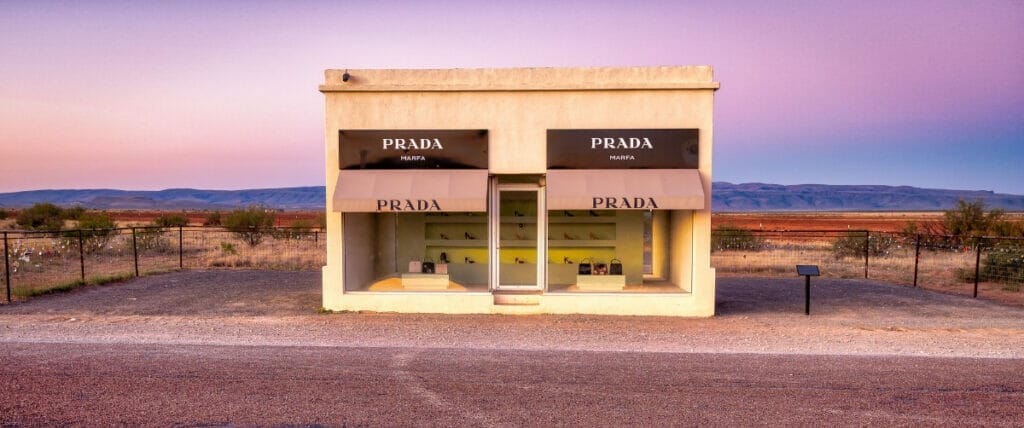 Aesthetically pleasing photo of Prada Marfa