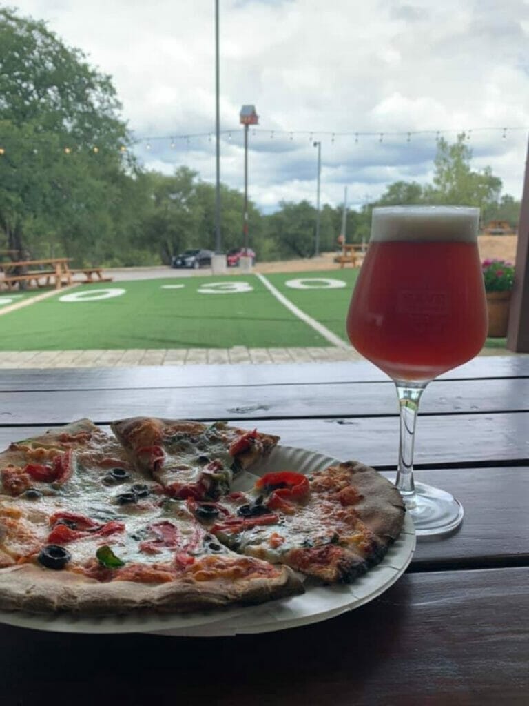 Save the World Beer and pizza