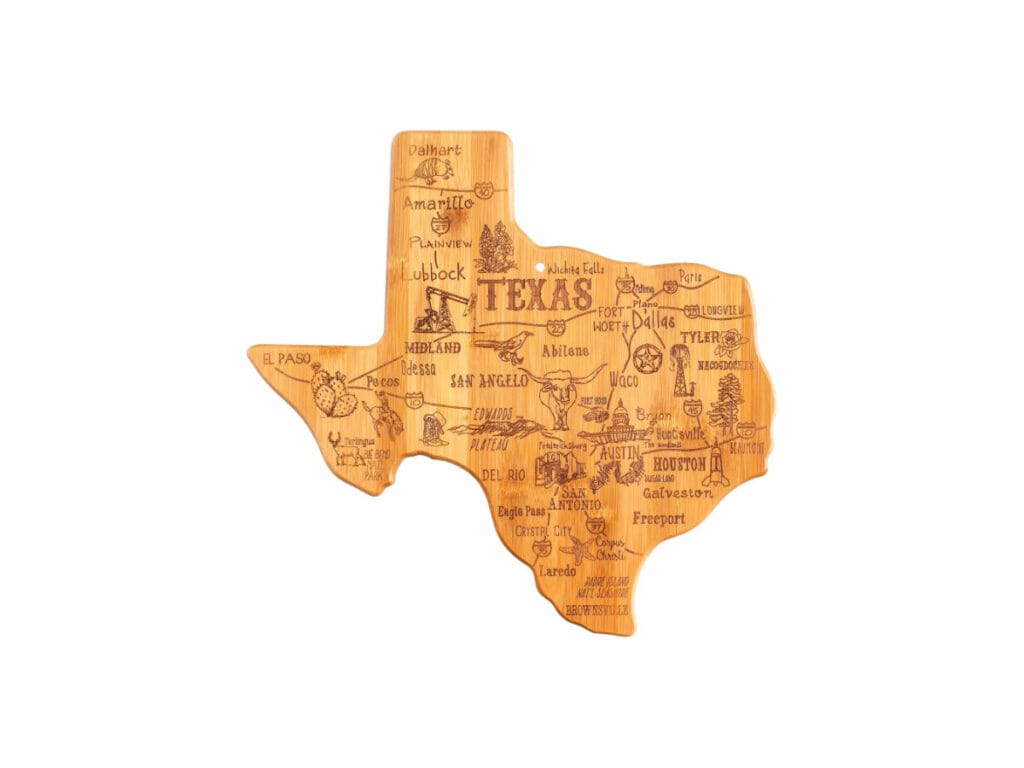Texas cutting board or charcuterie board 
