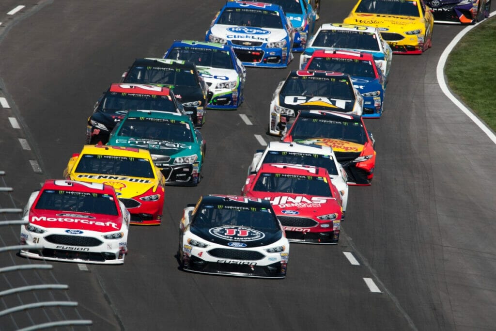Image of cars at the Texas Motor Speedway