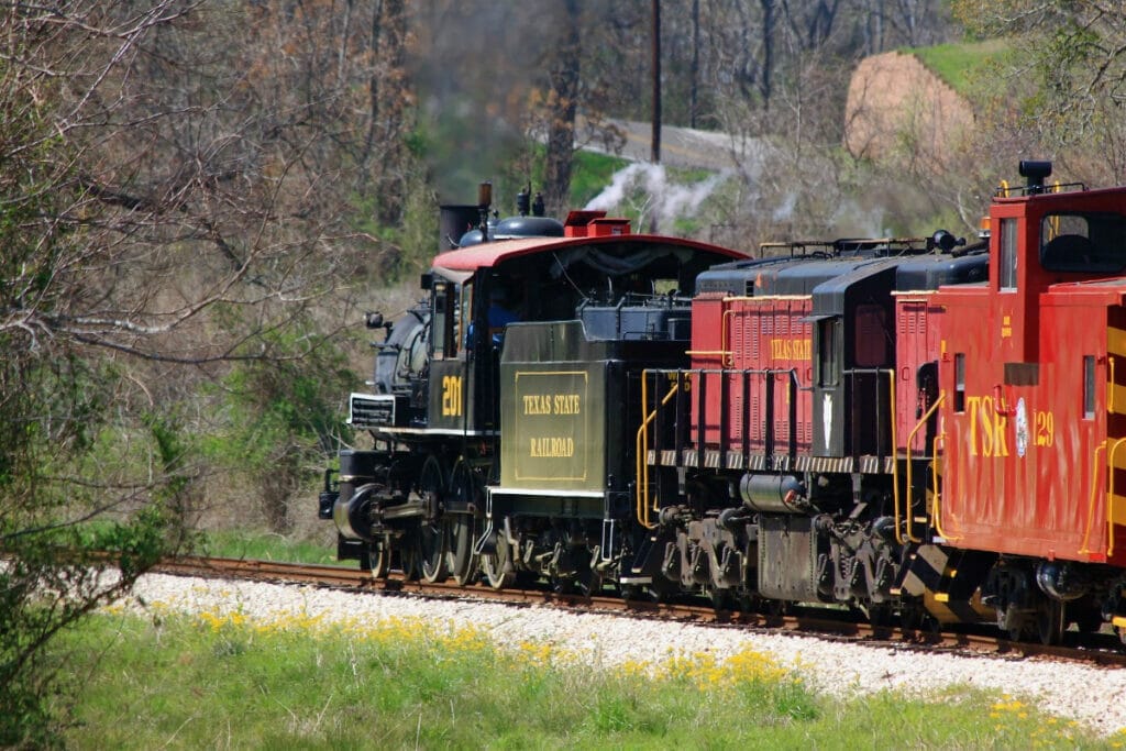 Image of a train at the Texas State Railroad 