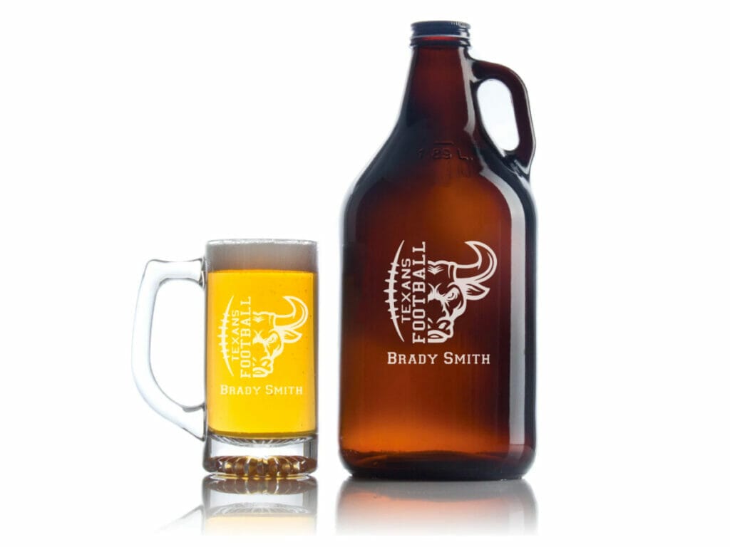 Texas beer growler 