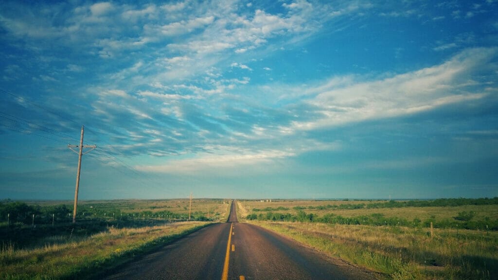 Image of a Texas road