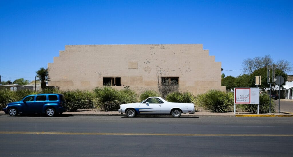 Exterior image of the Chinati Foundation building 