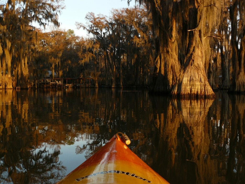 Kayaking on Lake Caddo