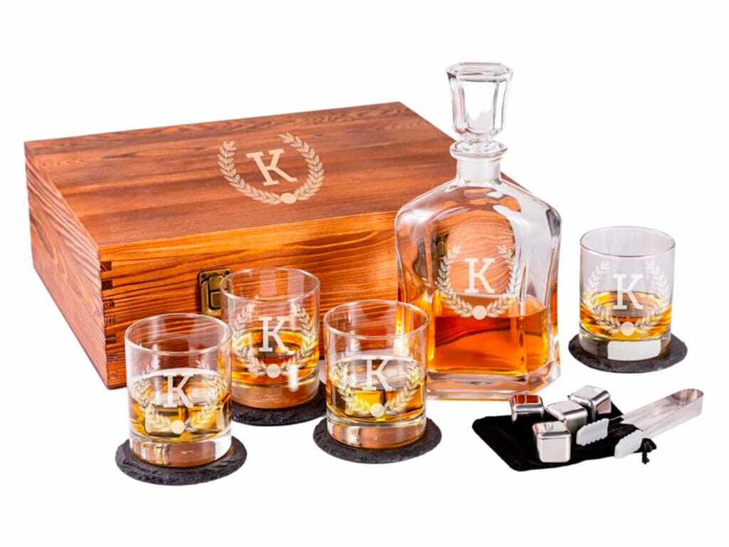 Texas themed whiskey gift set 