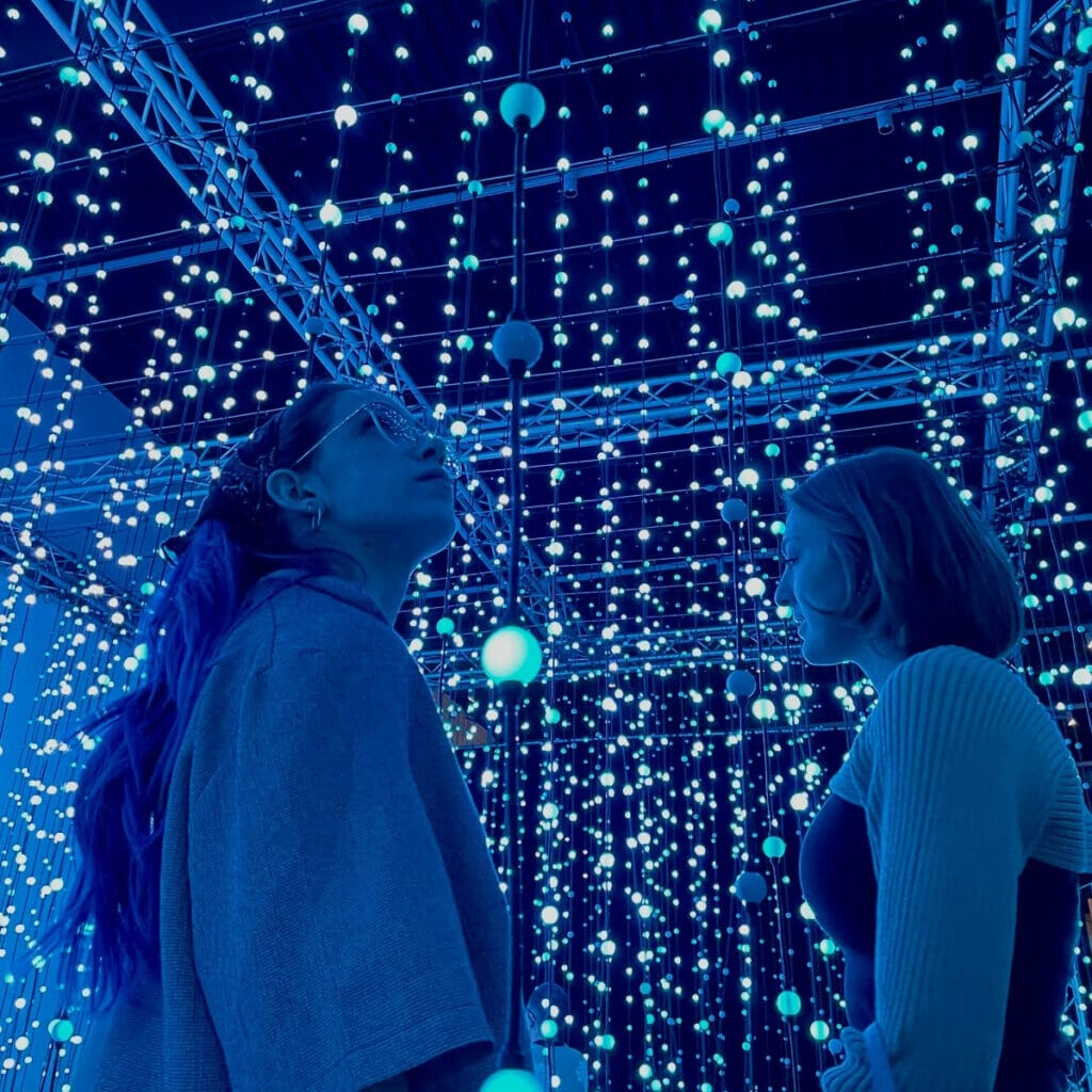 People enjoying the Wonderspaces in Austin