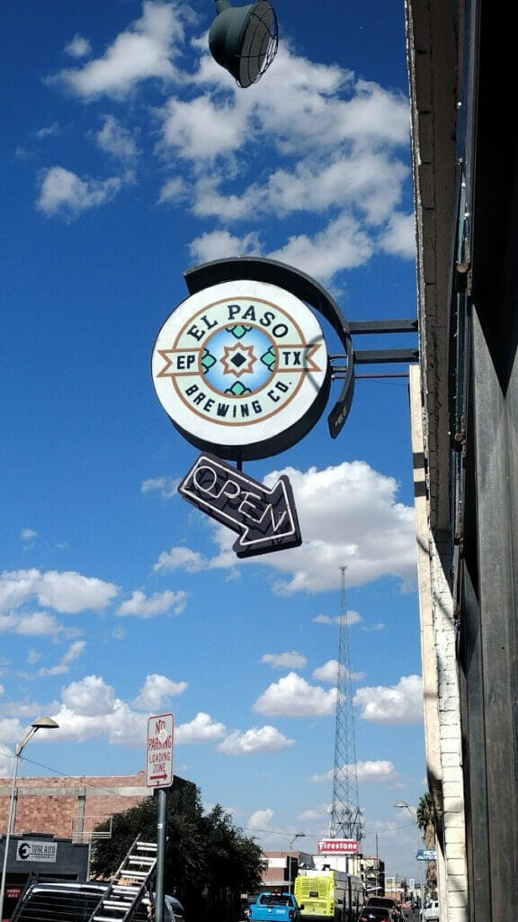 El Paso Brewing Company sign