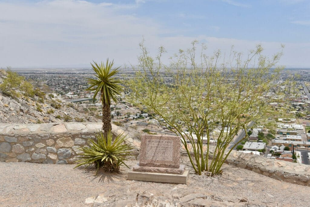 El Paso Scenic Drive view from the top