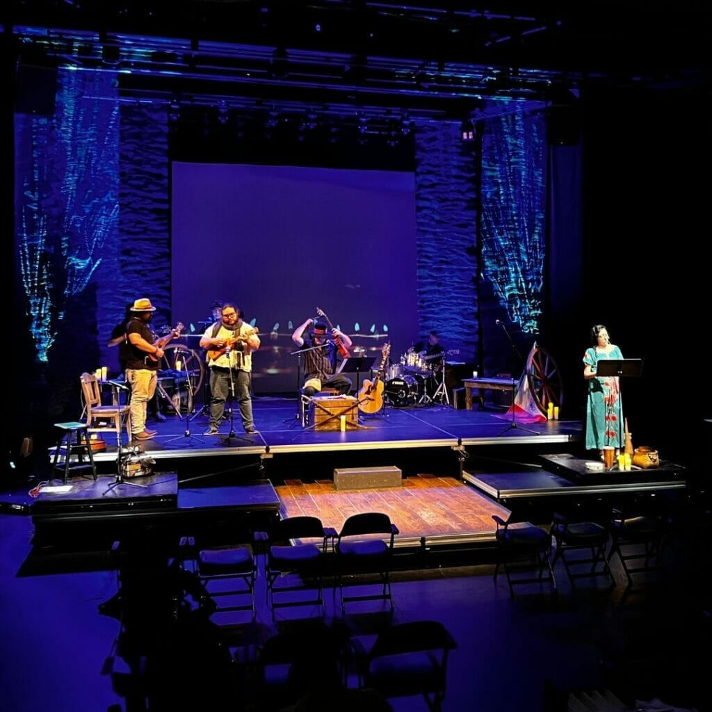 Band playing at the Tobin Center for the Performing Arts 