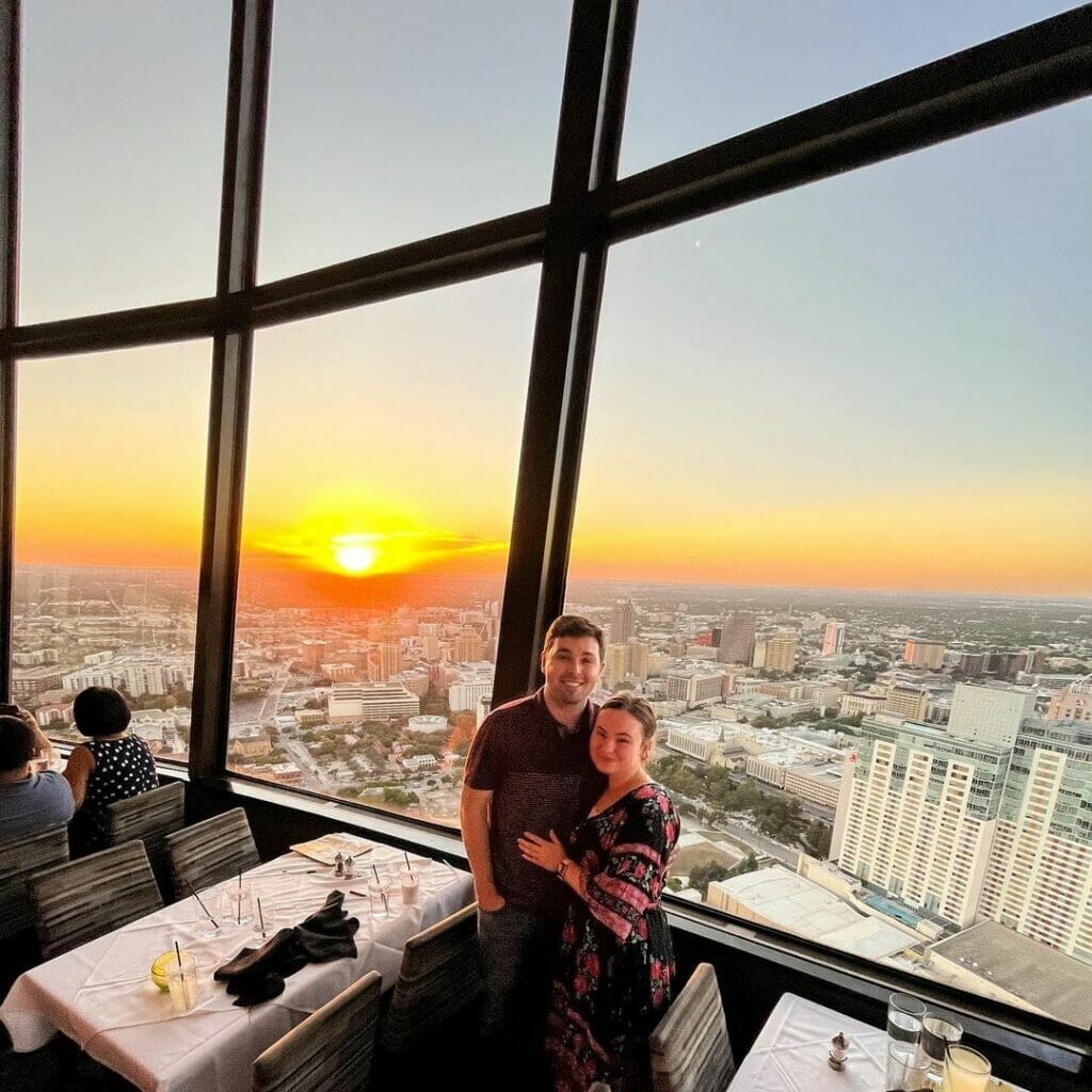 Couple enjoying the Tower of America