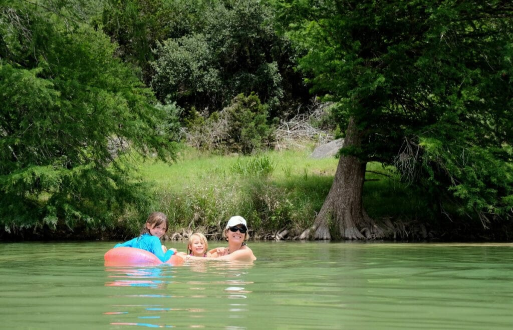 Tubing down the Pedernales River