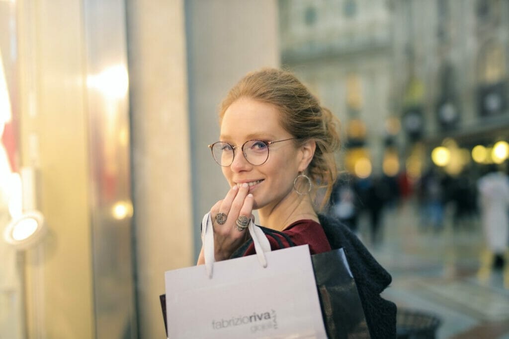 Lady shopping