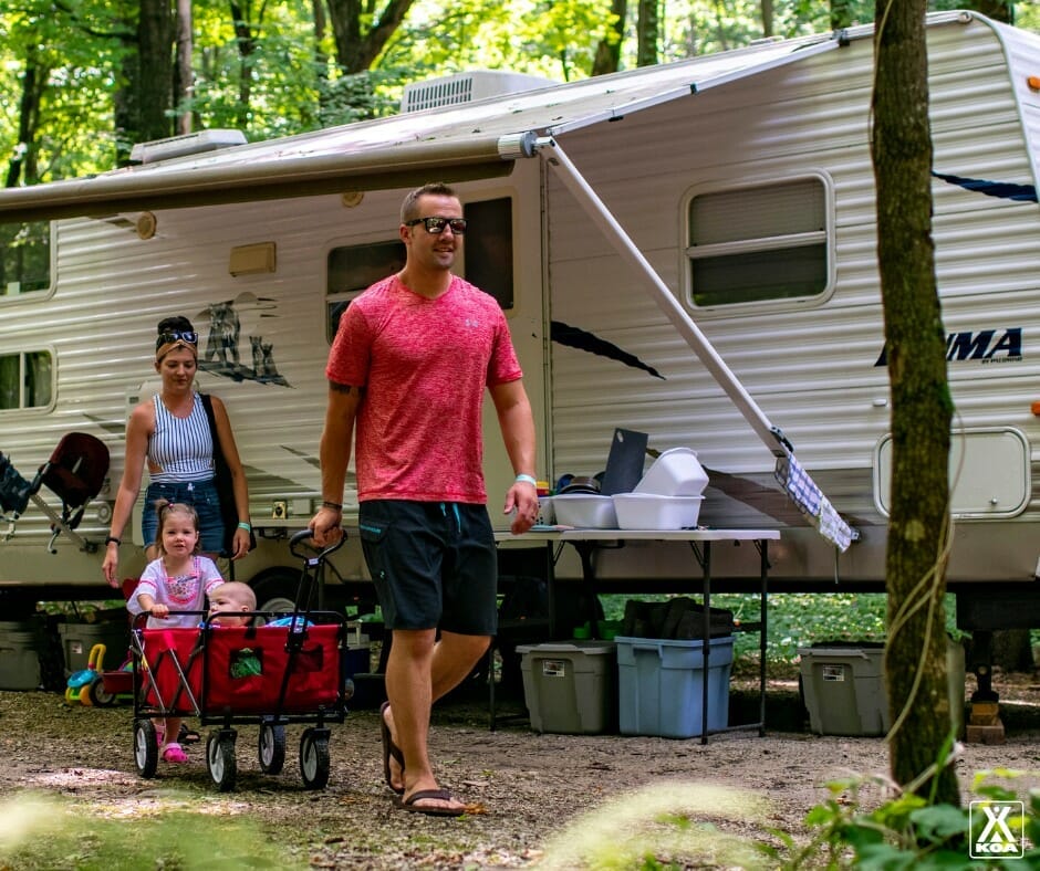 Family at Amarillo KOA Journey