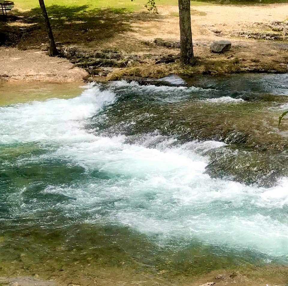 Blue Hole Park waterfall 