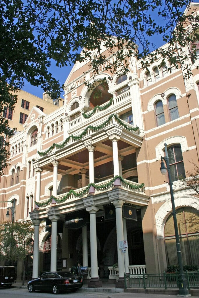 Exterior of Driskill Hotel 