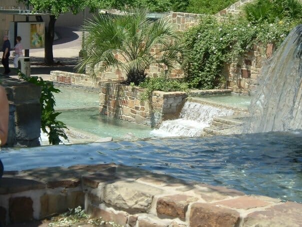 Hemisfair Park waterfalls