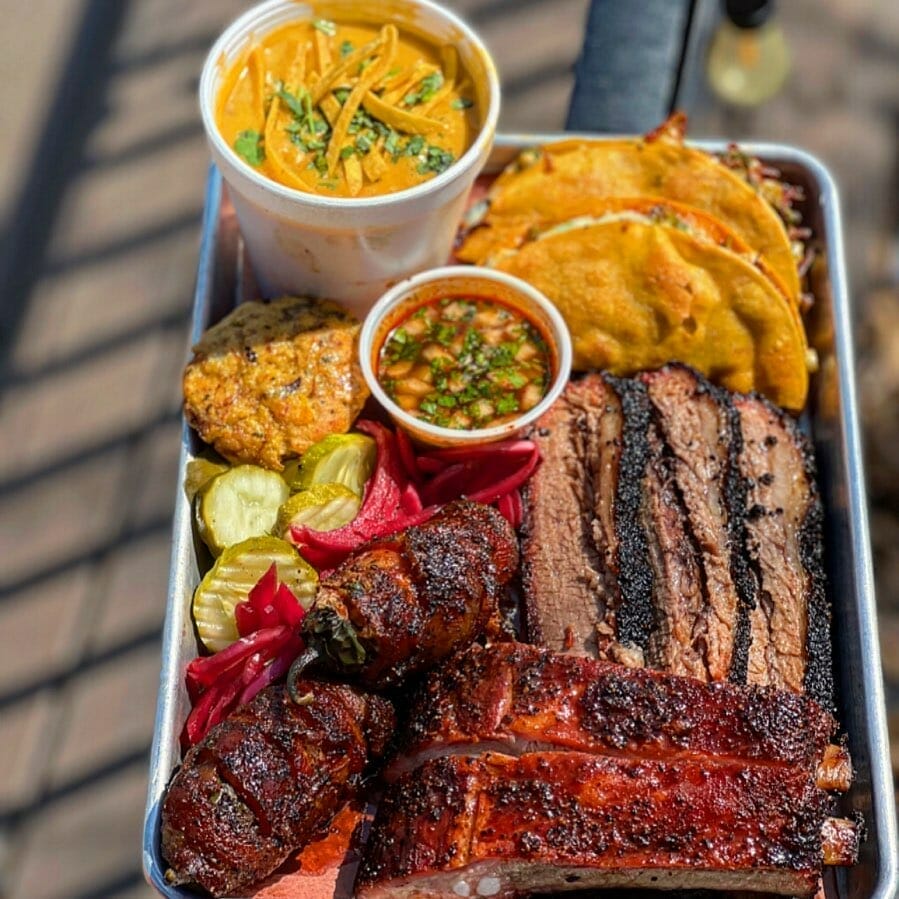 Hurtado BBQ platter 