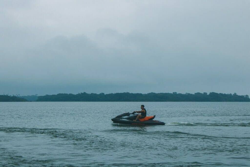 Jet skiing 