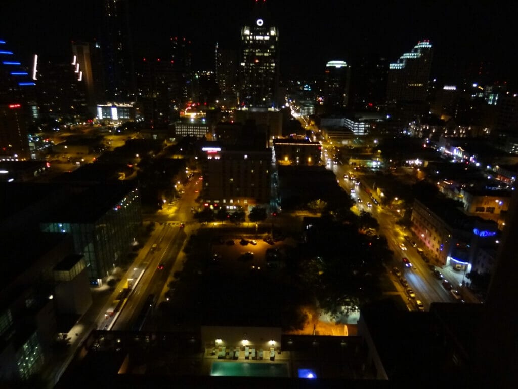 Downtown Austin at night