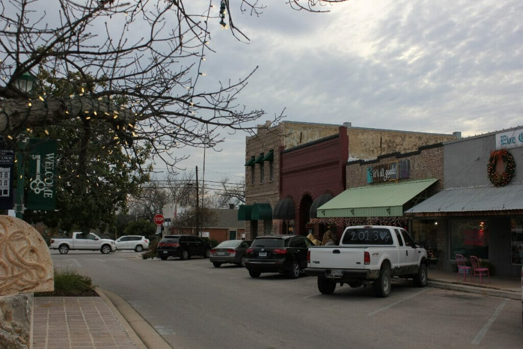 Marbles Falls town square 