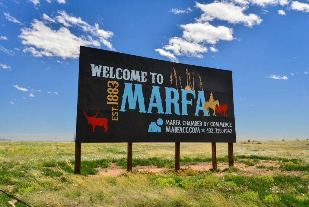 Welcome to Marfa sign 