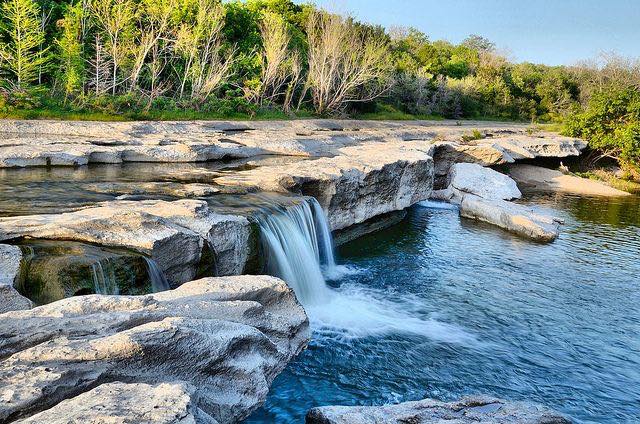 waterfall at McKinney Falls State Park