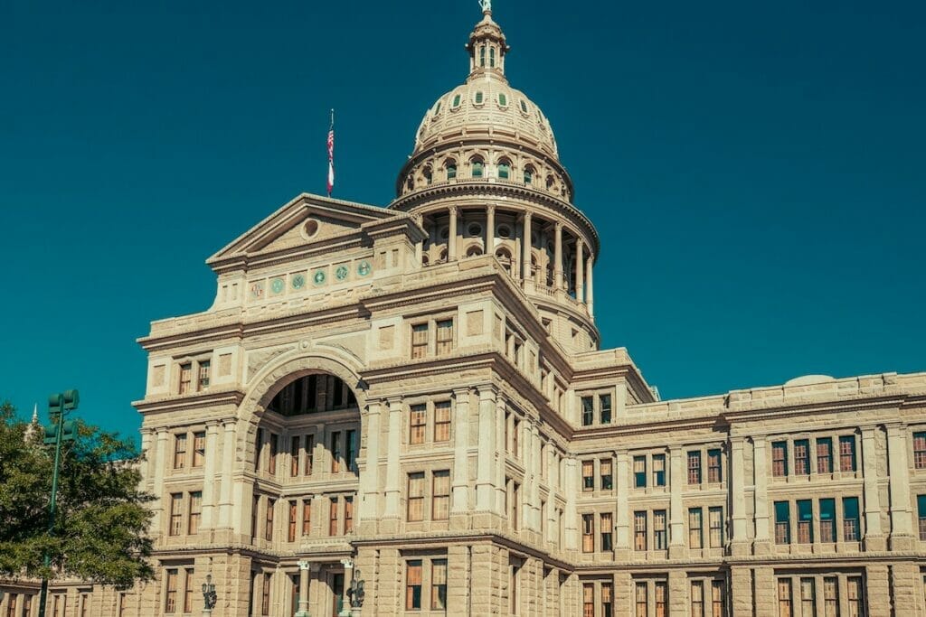 Exterior of the Texas Capitol 