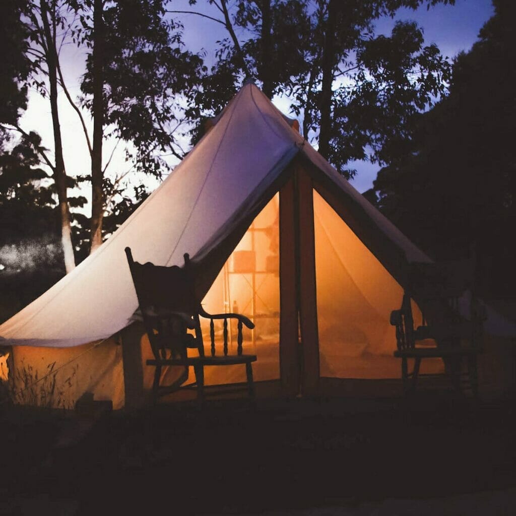 Glamping tent 