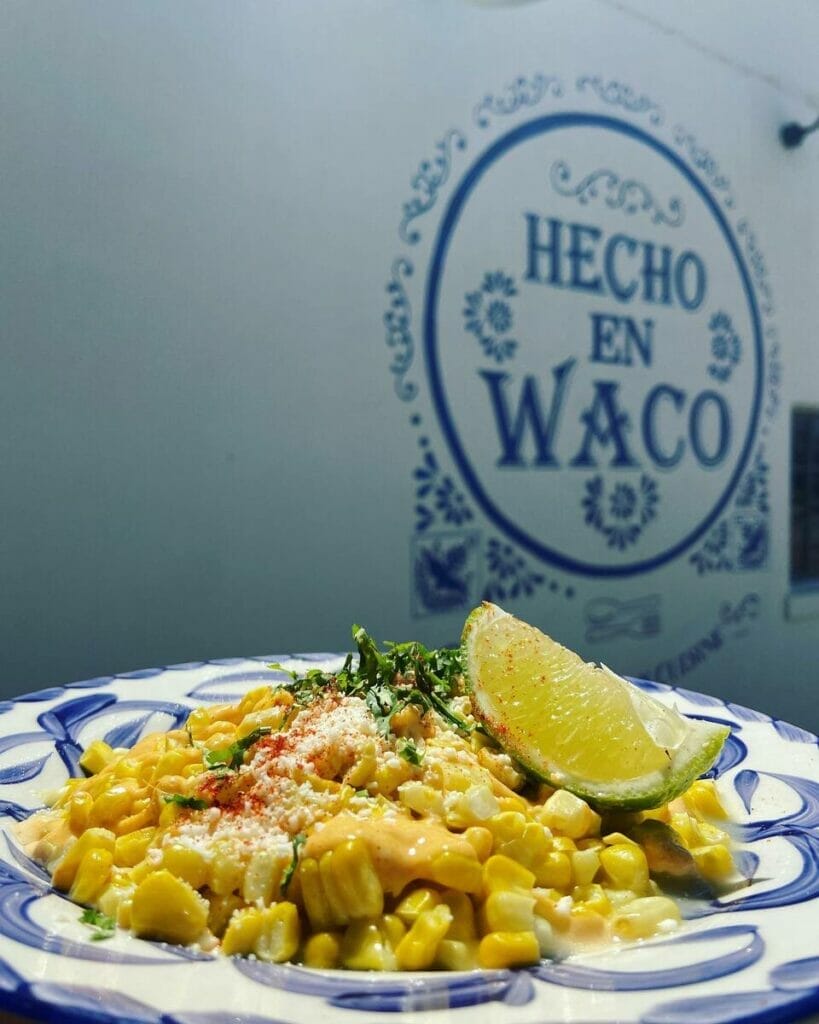 Hecho En Waco dinner plate 