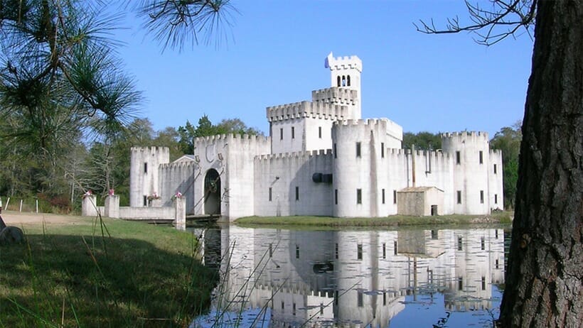 Exterior of Newman's castle 
