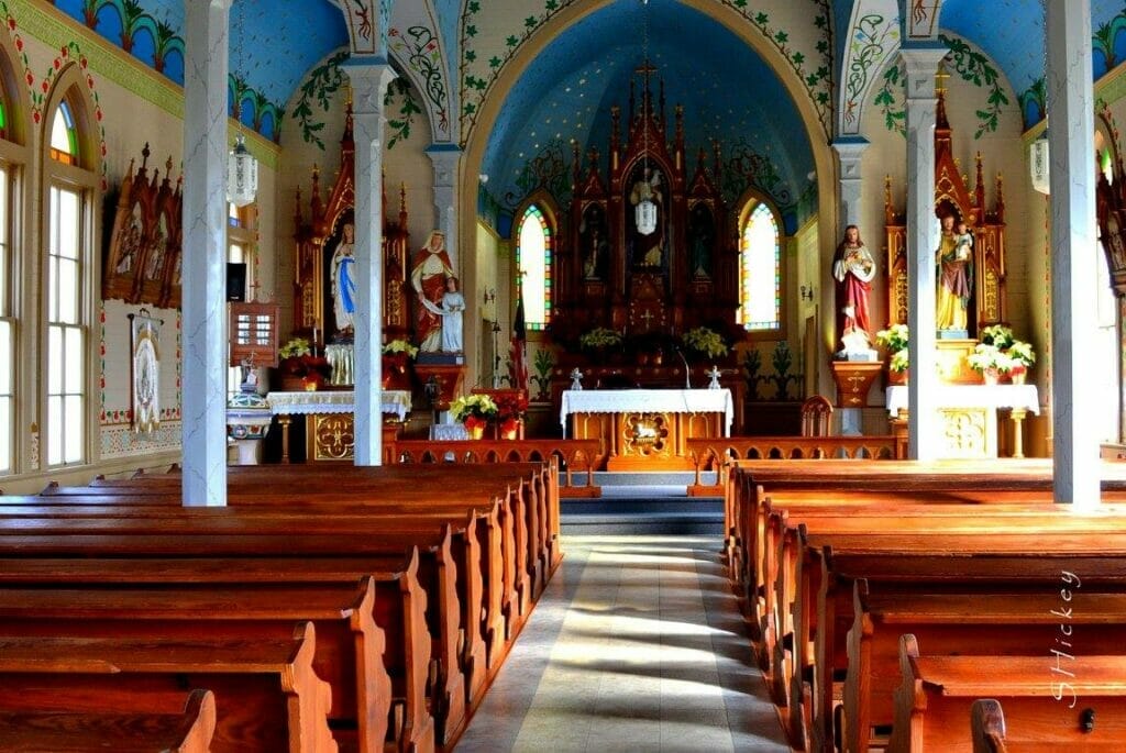 Interior of church in Schulenberg 