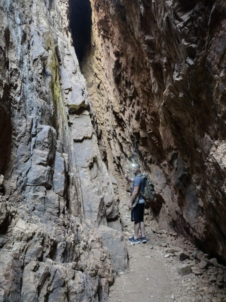 People sitting on the Goatman's Bridge in Texas 