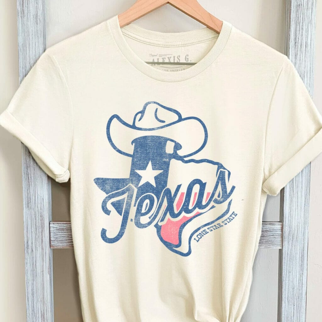 Texas shirt from Etsy 
